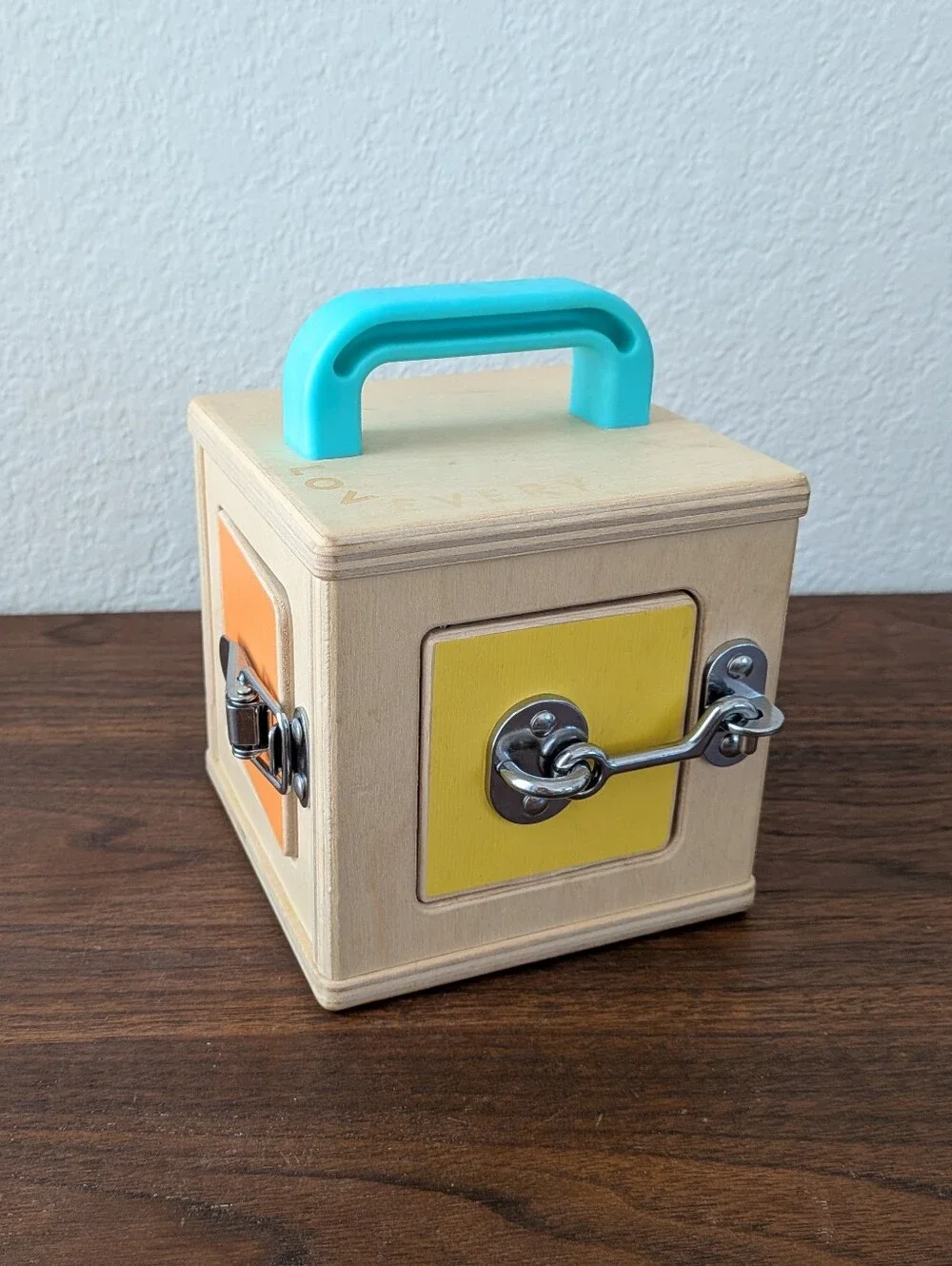 Lovevery The Lockbox Wooden Montessori Toy Latches The Realist Play Kit